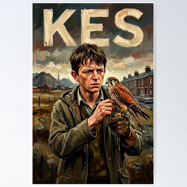 Item preview, Kestrel Flight Kes Fine Art Tribute designed and sold by Art's Diner.