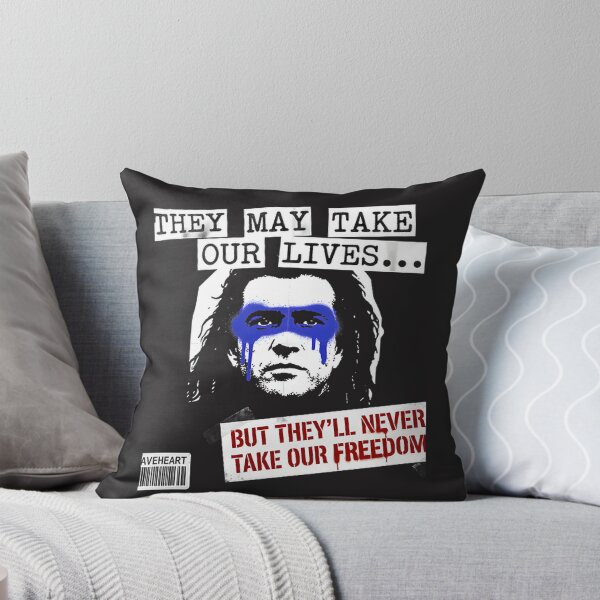 Item preview, They May Take Our Lives But Never Our Freedom Inspirational Braveheart Quote Design designed and sold by Eniyocha.