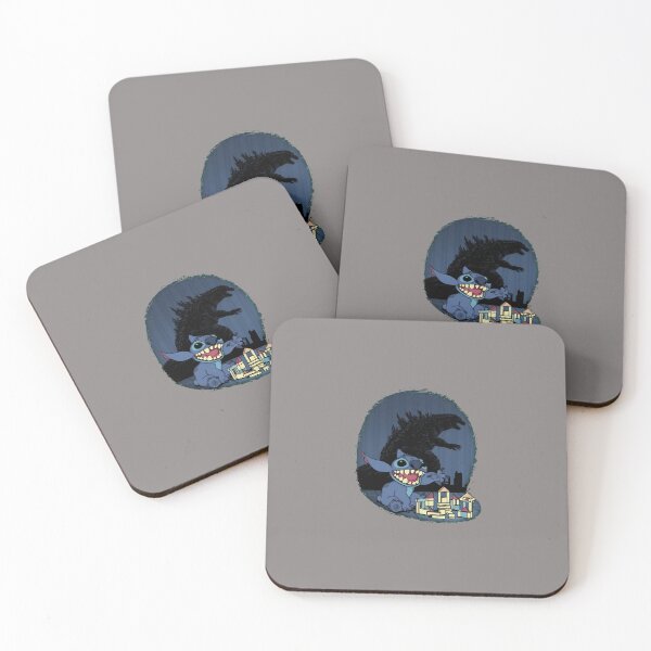 Item preview, Stitch Plays Godzilla Shadow Tower Blocks-1 designed and sold by AdriaIverson.
