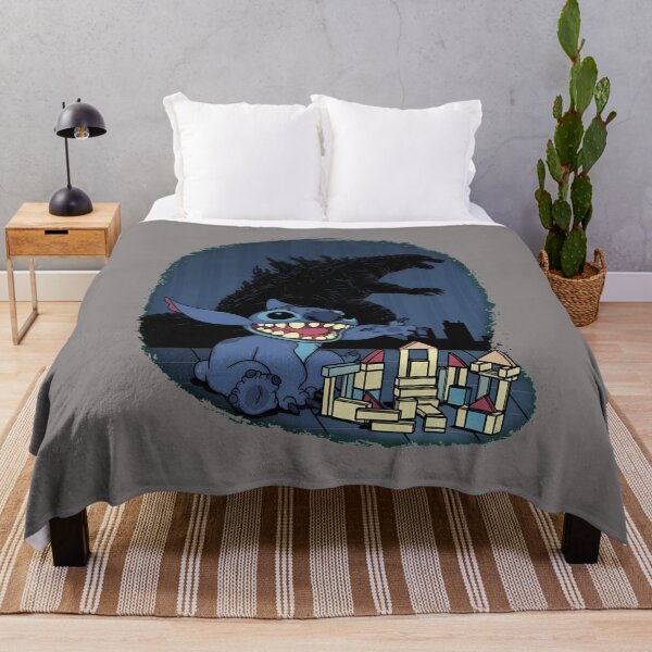 Item preview, Stitch Plays Godzilla Shadow Tower Blocks-1 designed and sold by AdriaIverson.