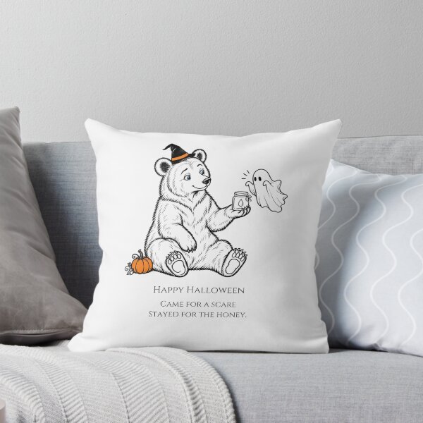 Item preview, Halloween Bear Honey Ghost designed and sold by Soft Paws Sketches.
