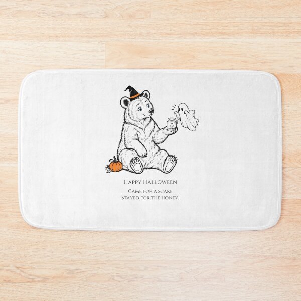 Item preview, Halloween Bear Honey Ghost designed and sold by Soft Paws Sketches.