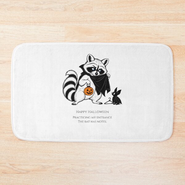 Item preview, Halloween Raccoon Costume Rehearsal designed and sold by Soft Paws Sketches.