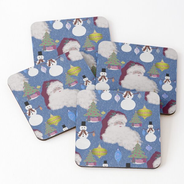 Item preview, Snowy Christmas Santa and Snowmen designed and sold by Penny Ward Marcus.