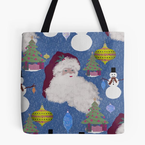 Item preview, Snowy Christmas Santa and Snowmen designed and sold by Penny Ward Marcus.