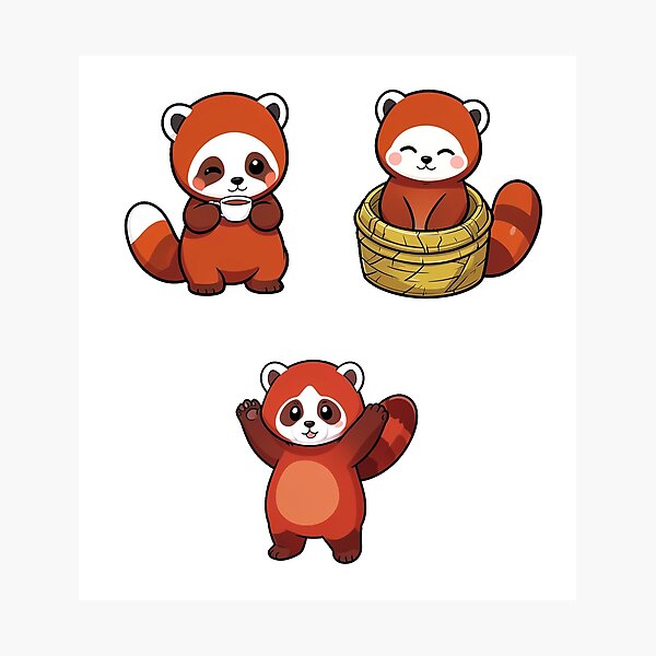 Item preview, Kawaii Red Pandas - Pack designed and sold by V3S0.
