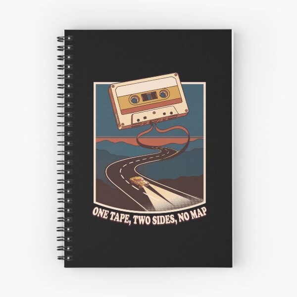 Item preview, Cassette Tape Road Trip Mixtape Two Sides No Map designed and sold by nessismore.