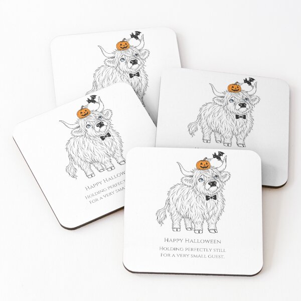 Item preview, Halloween Highland Cow Tiny Guest designed and sold by Soft Paws Sketches.