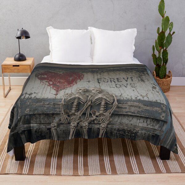 Item preview, Forever Love, romantic skeletons at the bus stop designed and sold by Mauswohn.