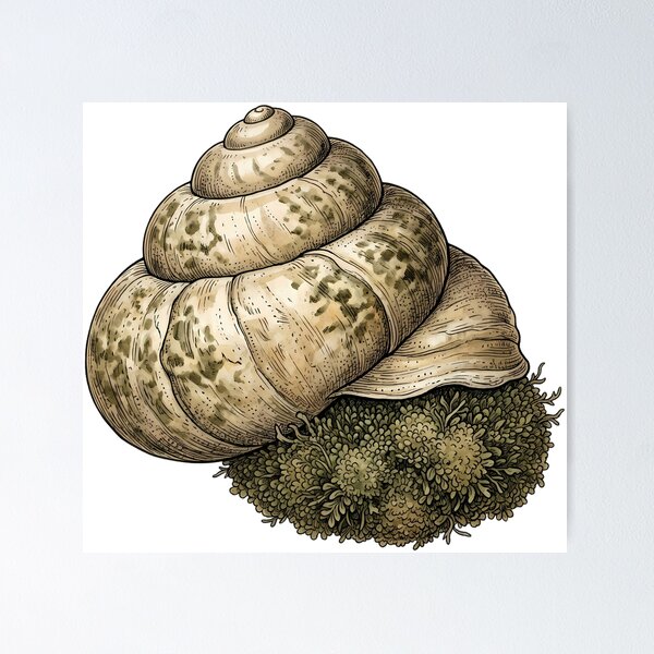 Item preview, Vintage Naturalist Turban Shell — Antique Shell Plate designed and sold by Catch333.