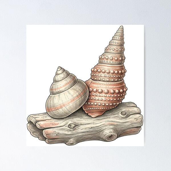 Item preview, Vintage Naturalist Top Shell — Antique Shell Art designed and sold by Catch333.