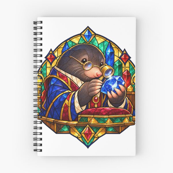 Item preview, Mole Royal Gem Appraiser Stained Glass designed and sold by gallleriaworld.