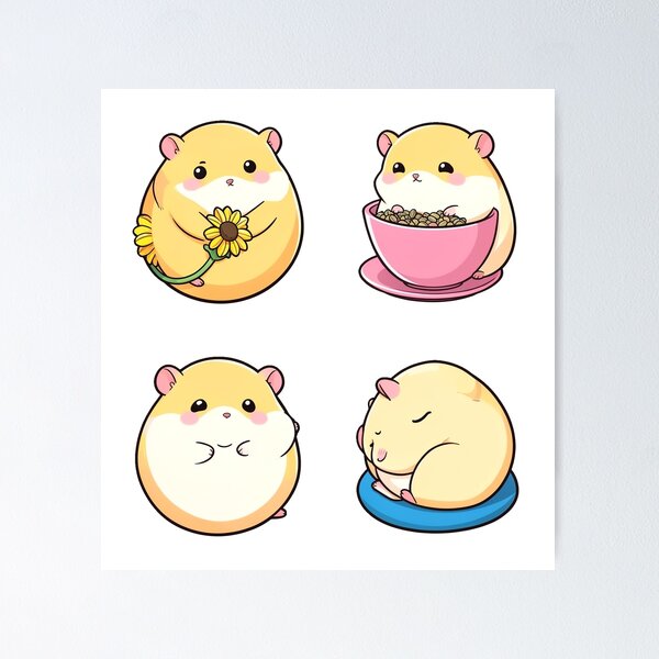 Item preview, Kawaii Hamsters Snack Time - Pack designed and sold by V3S0.