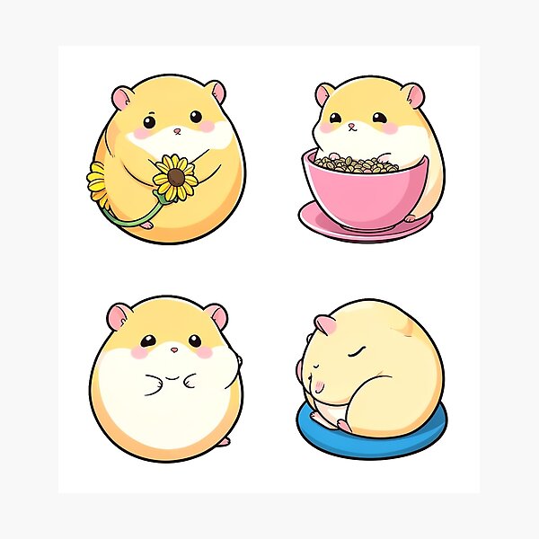 Item preview, Kawaii Hamsters Snack Time - Pack designed and sold by V3S0.