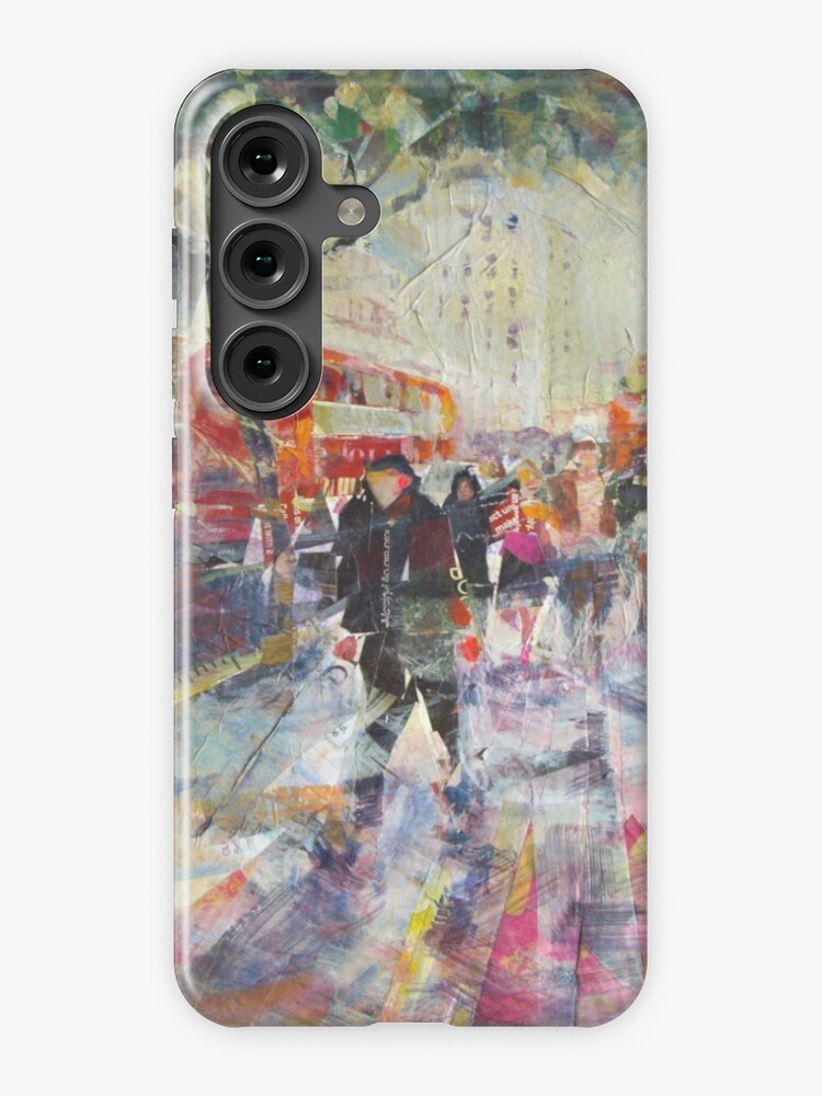 Thumbnail 1 of 4, Samsung Galaxy Phone Case, Red London Buses & Phone Boxes - Painting designed and sold by ballet-dance.