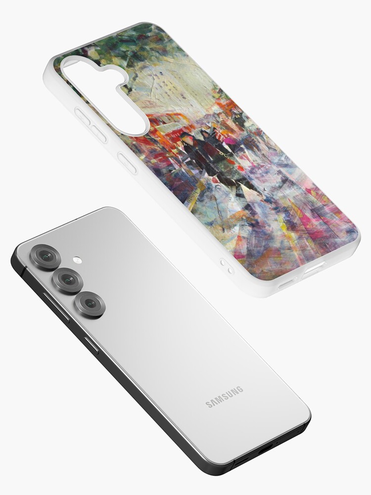 Thumbnail 2 of 4, Samsung Galaxy Phone Case, Red London Buses & Phone Boxes - Painting designed and sold by ballet-dance.