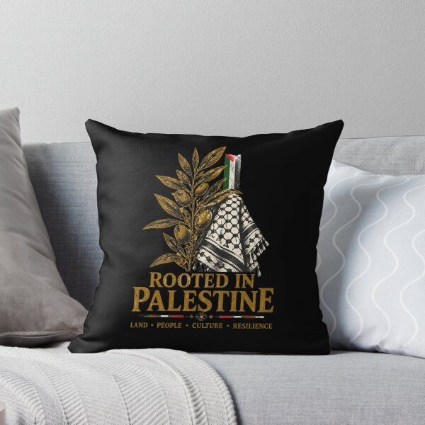 Item preview, Rooted in Palestine Keffiyeh Olive Branch Heritage Art designed and sold by FAJR AL ARAB.