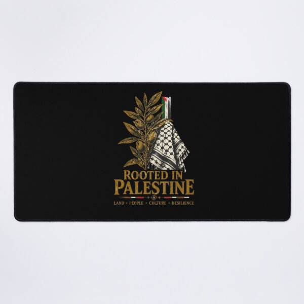 Item preview, Rooted in Palestine Keffiyeh Olive Branch Heritage Art designed and sold by FAJR AL ARAB.
