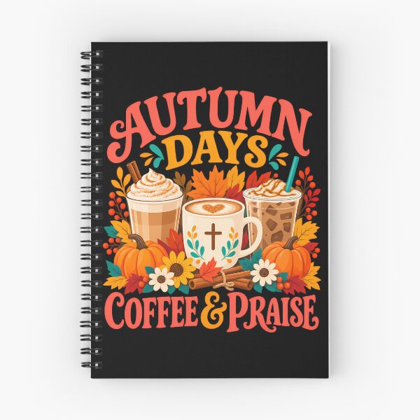 Item preview, Autumn Days Coffee And Praise Christian designed and sold by ShirTomDesigns.