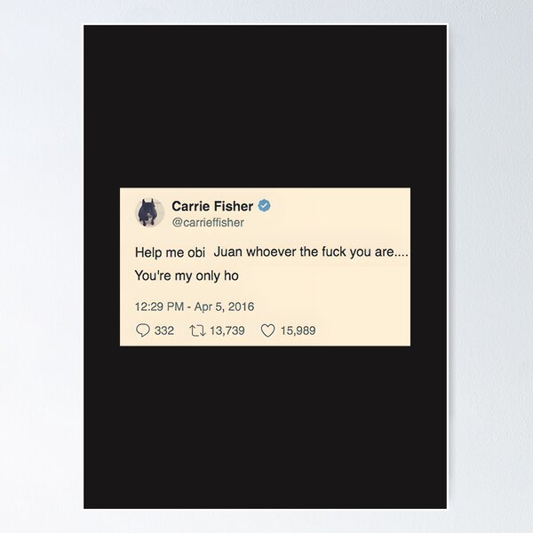 Item preview, Carrie Fisher Inspired Only Hope Retro Style Design designed and sold by DirafIdechar.