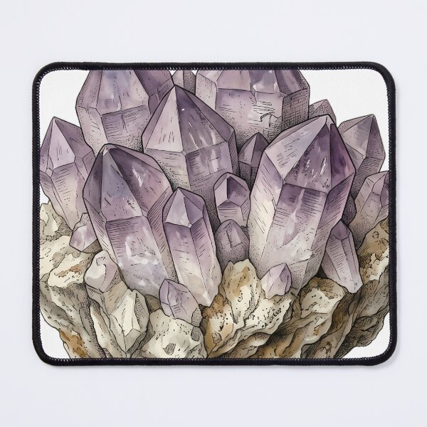 Item preview, Vintage Naturalist Amethyst Cluster — Antique Mineral Plate designed and sold by Catch333.