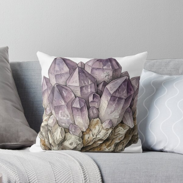 Item preview, Vintage Naturalist Amethyst Cluster — Antique Mineral Plate designed and sold by Catch333.