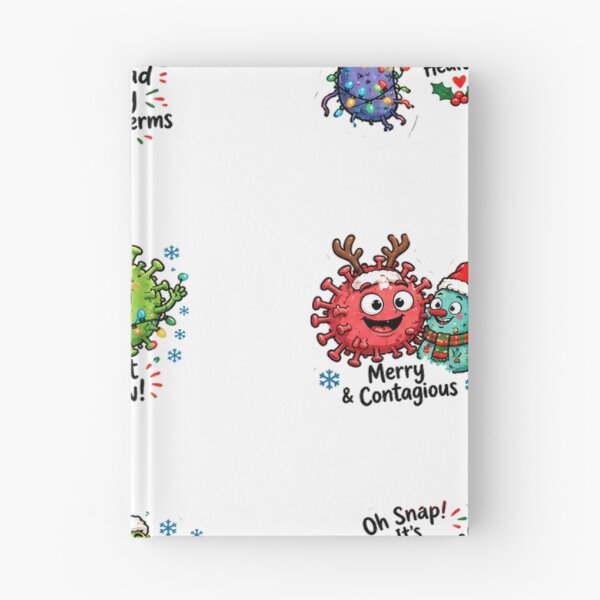 Item preview, Christmas Bacteria And Viruses Funny Microbes Holiday Sticker Pack Sheet designed and sold by vectcd.
