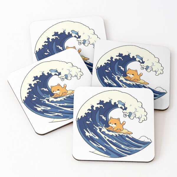 Item preview, Cat Riding the Wave designed and sold by V3S0.