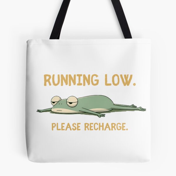 Item preview, Running Low Tired Frog Please Recharge designed and sold by 123Long.