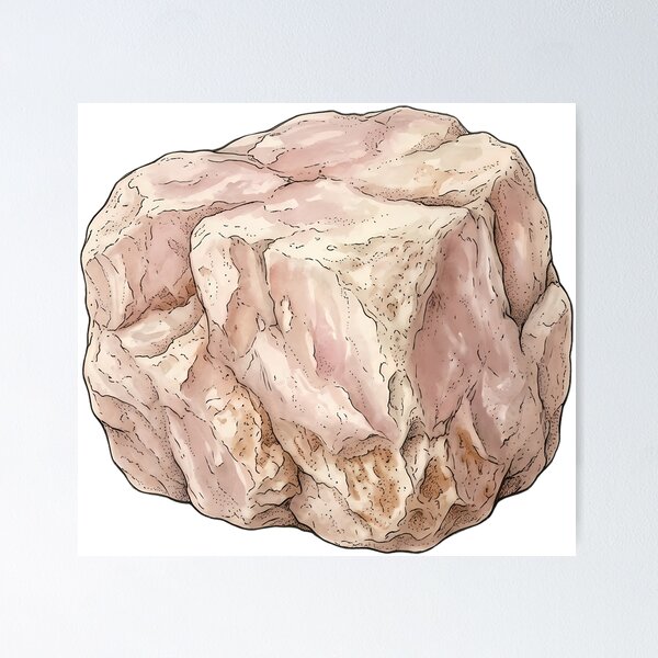 Item preview, Vintage Naturalist Rose Quartz — Antique Crystal Art designed and sold by Catch333.