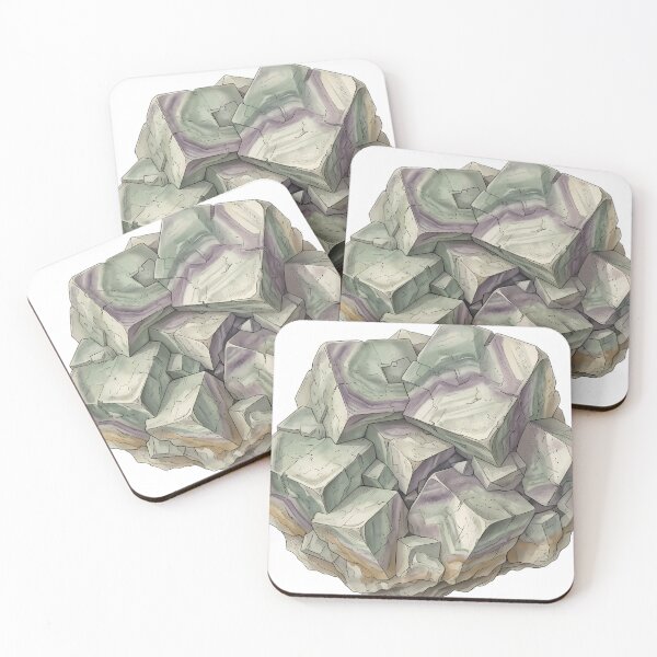 Item preview, Vintage Naturalist Fluorite Cluster — Antique Mineral Plate designed and sold by Catch333.