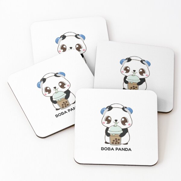 Item preview, Boba Panda - Cute Panda Drinking Bubble Tea designed and sold by walbayzon.