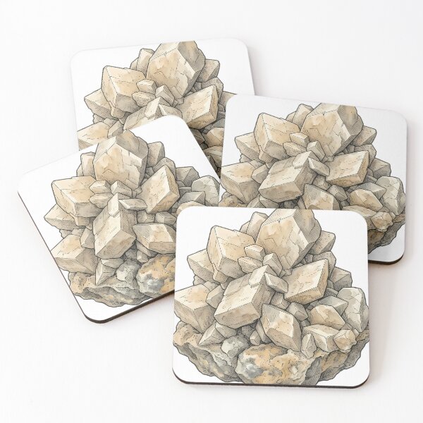 Item preview, Vintage Naturalist Calcite Cluster — Antique Mineral Plate designed and sold by Catch333.