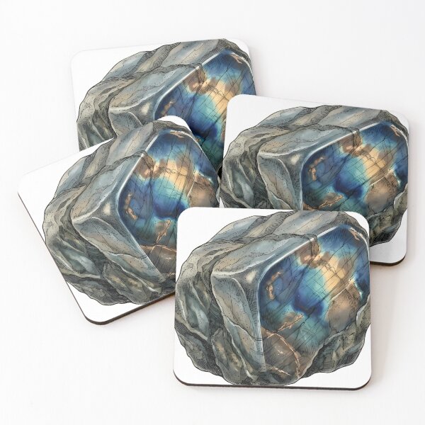 Item preview, Vintage Naturalist Labradorite — Antique Mineral Plate designed and sold by Catch333.