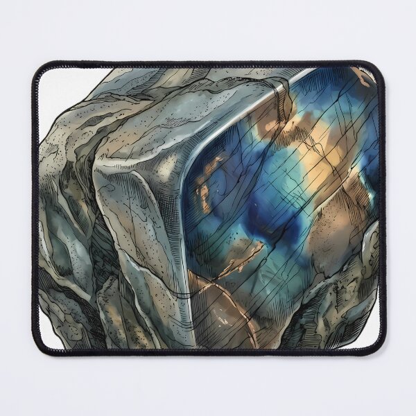 Item preview, Vintage Naturalist Labradorite — Antique Mineral Plate designed and sold by Catch333.