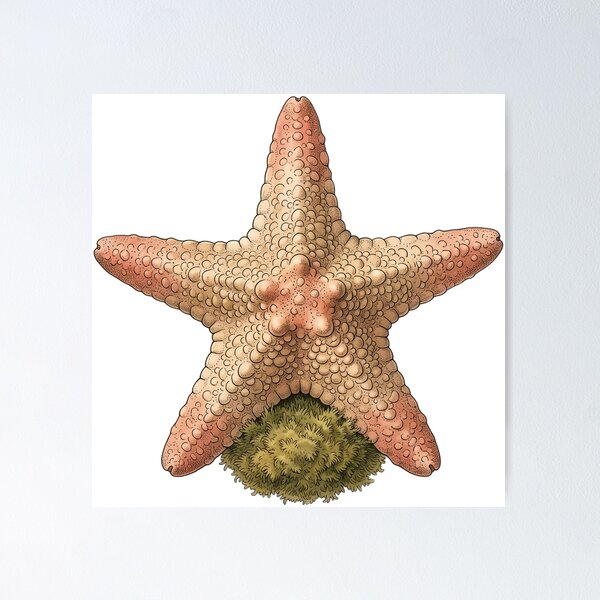 Item preview, Vintage Naturalist Starfish — Antique Marine Art designed and sold by Catch333.