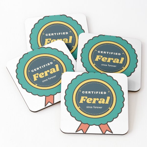 Item preview, Certified Feral Funny Award Badge designed and sold by therealgood1.