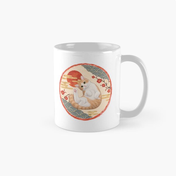 Item preview, Japanese Style Cat – Cute Cat in Traditional Japanese Art designed and sold by Neo Japonism Art.