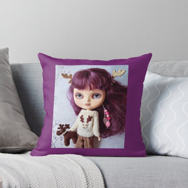 Item preview, Cute Christmas Doll in Winer Reindeer Outfit designed and sold by Skayana.