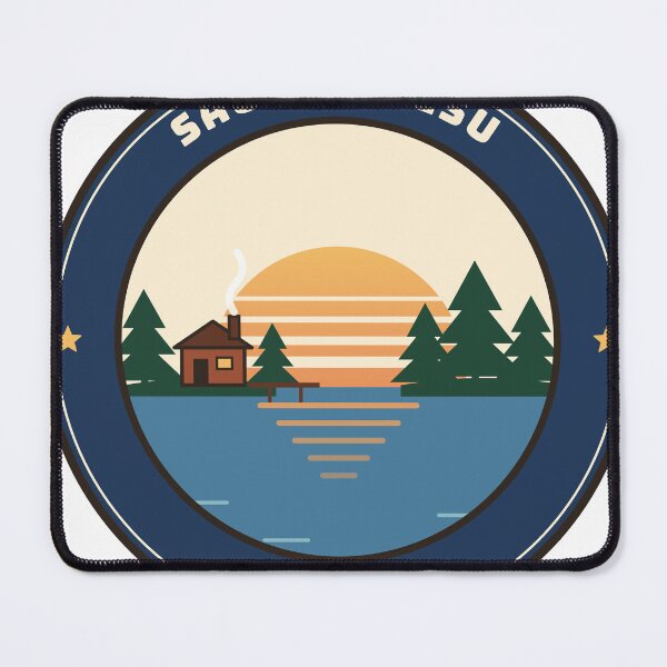 Item preview, Sauna and Sisu Finland Retro Lake Badge designed and sold by therealgood1.