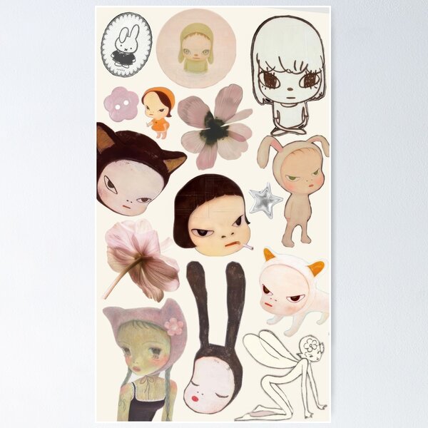 Item preview, Yoshitomo Nara (147)Nara Yoshitomo - Nara Yoshitomo - Nara Yoshitomo Canvas Print - Nara Yoshitomo poster  designed and sold by MirandaZArt.