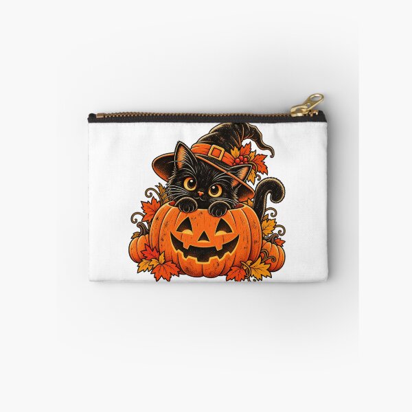 Item preview, Vintage Halloween Black Cat and Pumpkin Retro Art designed and sold by Epic Wear Store.