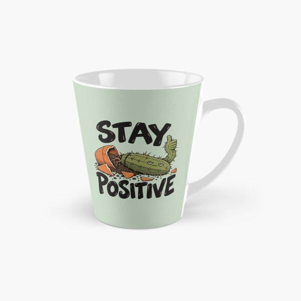 Item preview, stay positive cactus designed and sold by MoodleDoon.