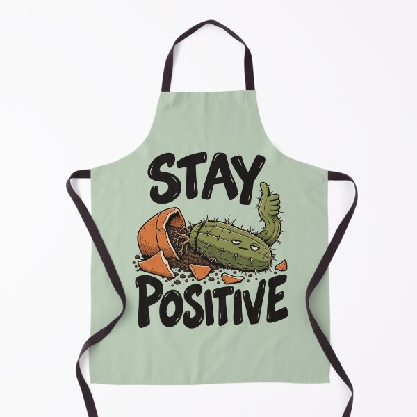 Item preview, stay positive cactus designed and sold by MoodleDoon.