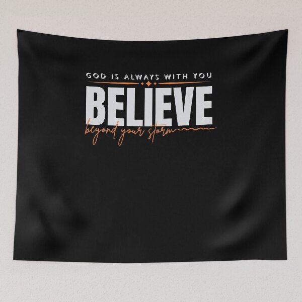 Item preview, Believe -  Christ Crucifixion Christianity Inspiration Quote   - Gifts For Sister designed and sold by Doiemacreations.