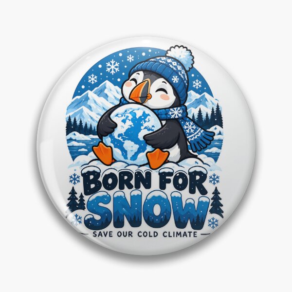 Item preview, Born for Snow Puffin – Save Our Cold Climate designed and sold by OMAR SAYOURI.