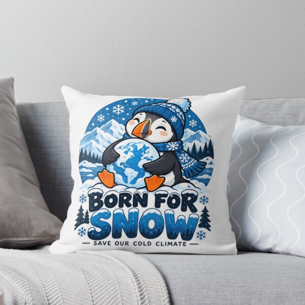 Item preview, Born for Snow Puffin – Save Our Cold Climate designed and sold by OMAR SAYOURI.