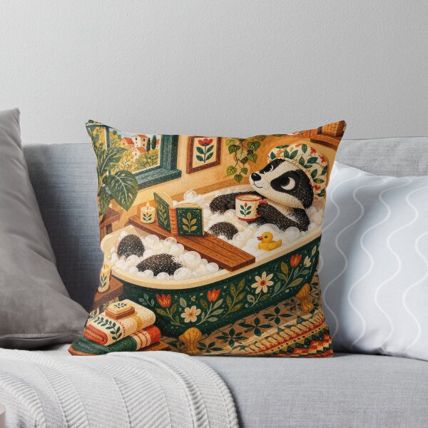 Item preview, Cozy Badger Bubble Bath Retreat designed and sold by ForeverPrintsOK.
