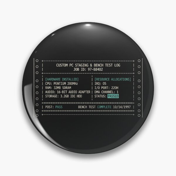 Item preview, Custom PC Staging and Bench Test Log designed and sold by SplashTastic.