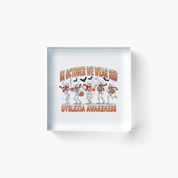 Item preview, In October We Wear Red Dyslexia Awareness Dyslexia Support designed and sold by Redgiant87x.